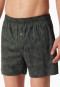 Boxershorts Interlock gemustert dunkelgrün - Fine Interlock