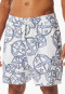 Bermuda con stampa statement bianco-blu - SCHIESSER 150 Anni
