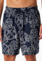 Bermuda con stampa statement blu-bianco - SCHIESSER 150 Anni