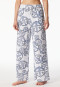 Pants long statement print white-blue - SCHIESSER 150 Years