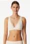 Soft underwired bra molded without underwire lace off-white - Unique Cotton