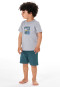 Schlafanzug kurz grau-meliert - Kids Nightwear
