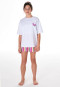 Pyjama court rayures blanc - Teens Nightwear