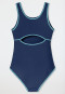 School swimsuit blue - aqua