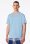 Shirt short sleeve v-neck pacific blue - Mix+Relax