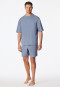 Schlafanzug kurz oversized blaugrau - Modern Nightwear