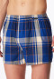 Boxershorts 2er-Pack Webware blau gemustert - Boxershorts Multipack