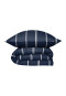 Bed linen 2-piece Renforcé dark blue striped - SCHIESSER Home