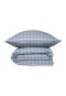Set di biancheria da letto duepezzi Renforcé motivo a quadretti celeste - SCHIESSER Home