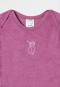 Babybody langarm unisex Frottee Modal Eule malve - Natural Love