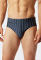 Men's swimwear with zip pocket knitwear recycled stripes admiral - Nautical Casual