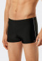 Badehose mit Reißverschluss-Tasche Wirkware recycelt feiner Streifen schwarz - Nautical Casual