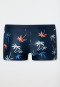 Badehose Wirkware recycelt LSF40+ Schulsport Palmen multicolor - Aqua Teen Boys