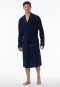 Bathrobe, terry cloth, navy - Roger Moore