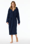 Bathrobe with hood, 120 cm navy - Essentials