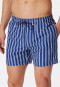 Badeshorts Webware gestreift off-white - Classic Swim