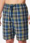 Bermuda shorts short woven fabric olive chequered - Mix+Relax