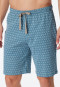 Bermuda shorts Organic Cotton blue gray patterned - Mix+Relax
