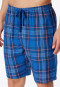 Bermuda shorts woven fabric organic cotton checks indigo - Mix+Relax