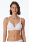 Soft-BH Doppelripp herausnehmbare Pads weiss - Pure Rib