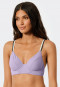 Bikini top con ferretti e spalline regolabili di colore viola - California Dream