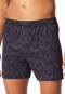 Boxer con fantasia interlock in carbone - Fine Interlock