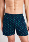 Boxershorts Jersey 2er-Pack Dackel gemustert grün/dunkelblau - Fun Prints