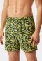 Boxershorts Jersey 2er-Pack uni gemustert dunkelblau/gelb - Fun Prints