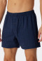 Boxershorts Jersey dunkelblau karierte - Cotton Casuals