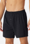 Boxer jersey noir carreaux - Cotton Casuals