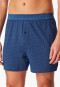 Boxershorts Organic Cotton gemustert atlantikblau - Comfort Fit