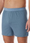 Boxer in cotone organico fantasia grigio-blu - Comfort Fit