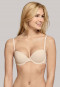 Sand-coloured wired bra with pads - Pure Effect