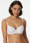 Soutien-gorge à armatures avec coussinets et dentelle, blanc - Pure Cotton