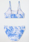 Bikini in tessuto a maglia riciclato SPF40+ batik aquarium - Aquarium