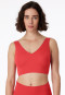 Bustier microfibre pads amovibles rouge - Invisible Soft