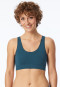 Bustino reversibile in petrolio - Casual Seamless