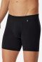 Boxer cycliste ouverture noir - Long Life Cotton