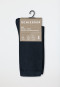 Confezione da 2 paia di calzini da donna in cotone biologico, blu notte - 95/5