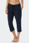 Pantalon 3/4 pois bleu foncé - Mix+Relax