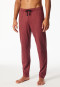 Long burgundy printed pants - Mix+Relax