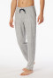 Hose lang Single Jersey Jacquard Streifen nachtblau - Mix+Relax