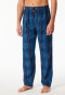Pants long woven fabric dark blue chequered - Mix+Relax