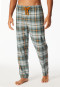 Pants long woven fabric mineral chequered - Mix+Relax