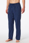 Pants long woven fabric seersucker navy striped - Mix+Relax