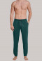 Pantalon d'intérieur long jersey bords-côtes vert foncé - Mix+Relax