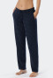 Pantalon d'intérieur long jersey pois bleu foncé motifs - Mix+Relax