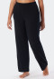 Loungehose lang Modal Marlene-Schnitt schwarz - Mix+Relax