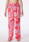 Lounge pants long viscose floral print multicolor - Mix+Relax