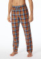 Loungehose lang Webware Organic Cotton Karos mehrfarbig - Mix+Relax
